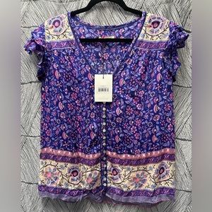‼️SOLD‼️ Spell Dahlia Blouse size M